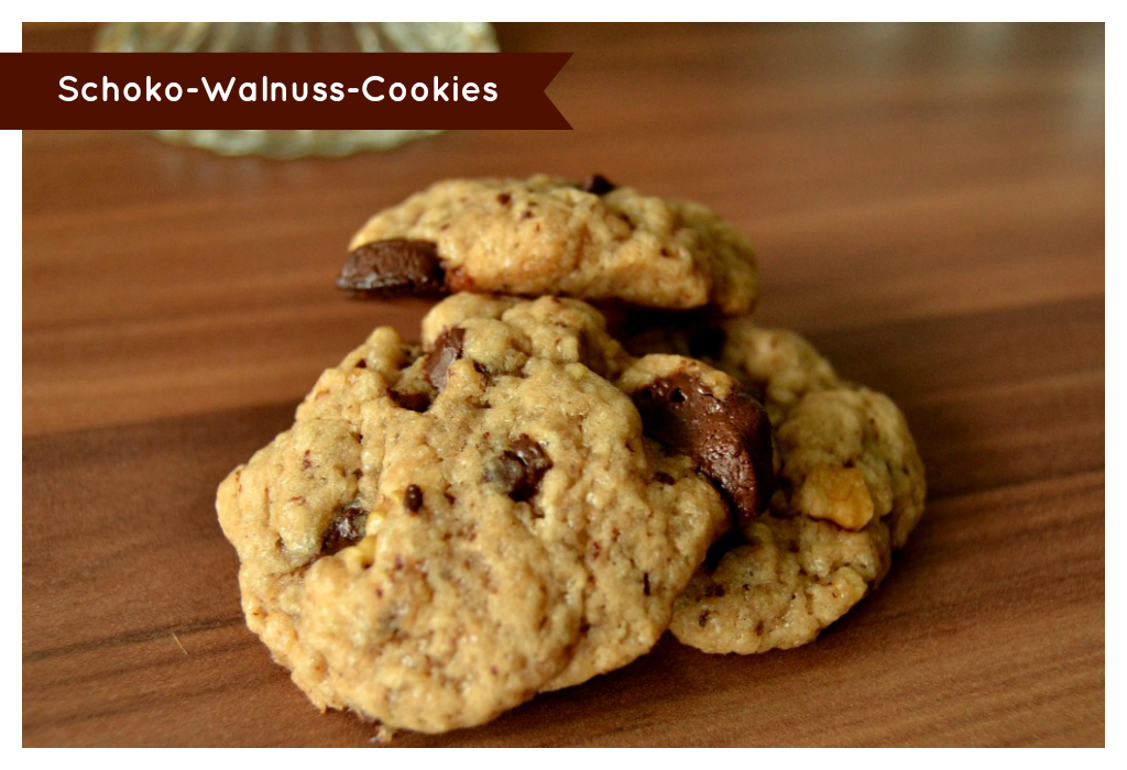 Backzeit: Vegane Schoko-Walnuss-Cookies - ~ kaffeeliebelei